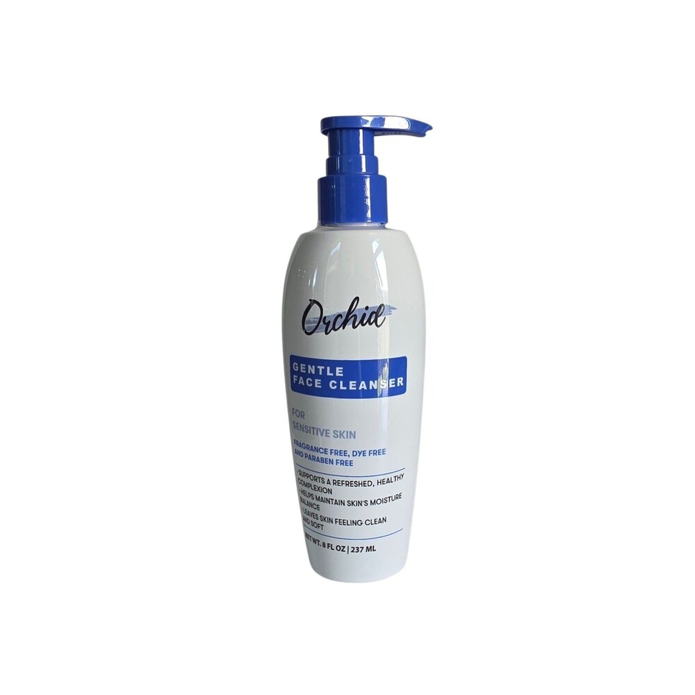 Orchid Gentle Face Cleanser For Sensitive Skin Fragrance ,Dye & Paraben Free 8oz